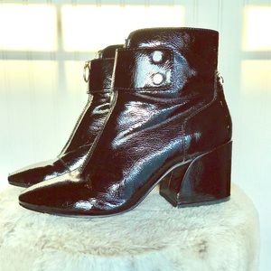 Ankle Boot Patent Leather Super Chunky Heel